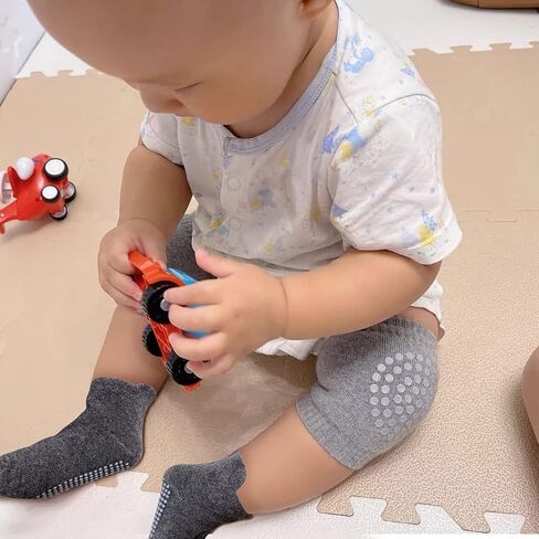 HOUSEYUAN الطفل الزحف المضادة للانزلاق منصات الركبة ومضادة للانزلاق طفل الفتيان الفتيات الجوارب الرضع للجنسين طفل رضيع in Kuwait