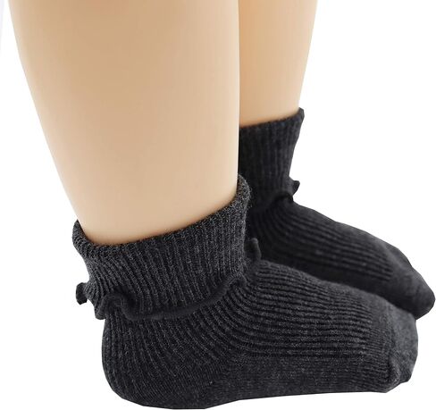 6 &12 Pairs Infant Toddler Baby Kids Turn Cuff Ruffle Cotton Socks in Saudi Arabia