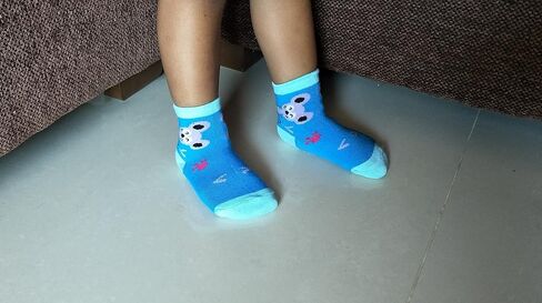 RATIVE Baby Girl Non Slip Grip Socks 12-Pack Soft Cotton Toddler Girl Socks in Saudi Arabia