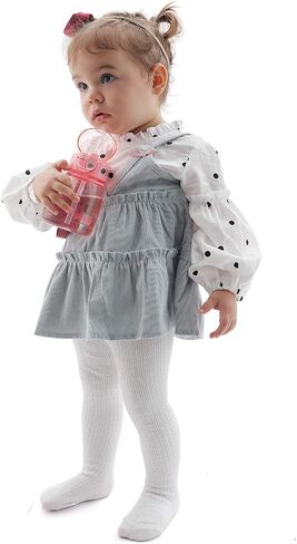 EPEIUS Baby Girls Tights Cable Knit Leggings Stockings Cotton Pantyhose for Newborn Infants Toddlers 3/6 Pack in Saudi Arabia