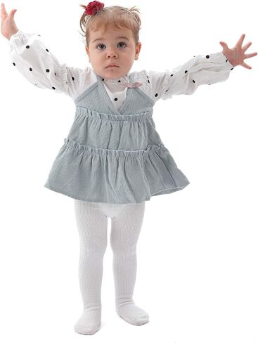 EPEIUS Baby Girls Tights Cable Knit Leggings Stockings Cotton Pantyhose for Newborn Infants Toddlers 3/6 Pack in Saudi Arabia