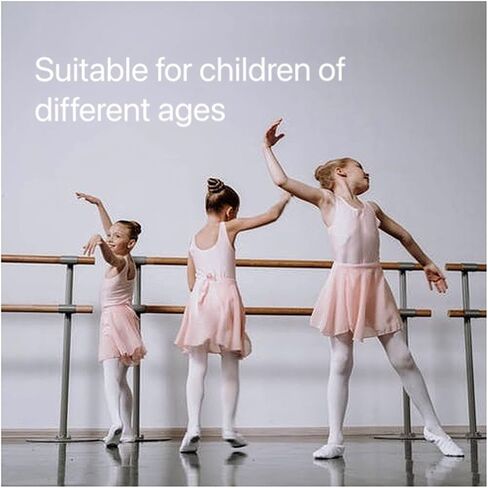 Zando Ultra Soft Toddler Ballet Tights Seamless Baby Girl Stockings 1-6T | Opaque Skin-Friendly Footed Tights, Comfort Stretch Fit, Vibrant Colors, Daily Wear, Ballet Dance Class, Halloween, Christmas in Saudi Arabia