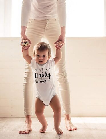 CBTwear Ain't No Daddy Like The One I Got - Gangster Parody - Cute Infant One-Piece Baby Bodysuit in Saudi Arabia