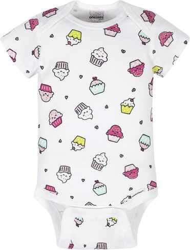 ملابس داخلية للفتيات الصغيرات من ماركة Onesies مكونة من 8 قطع بأكمام قصيرة ميكس آند ماتش in Kuwait