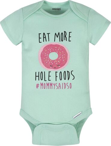 ملابس داخلية للفتيات الصغيرات من ماركة Onesies مكونة من 8 قطع بأكمام قصيرة ميكس آند ماتش in Kuwait