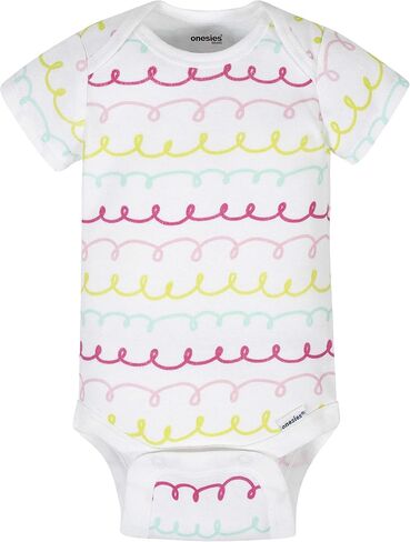 ملابس داخلية للفتيات الصغيرات من ماركة Onesies مكونة من 8 قطع بأكمام قصيرة ميكس آند ماتش in Kuwait