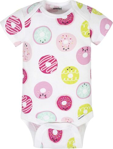 ملابس داخلية للفتيات الصغيرات من ماركة Onesies مكونة من 8 قطع بأكمام قصيرة ميكس آند ماتش in Kuwait