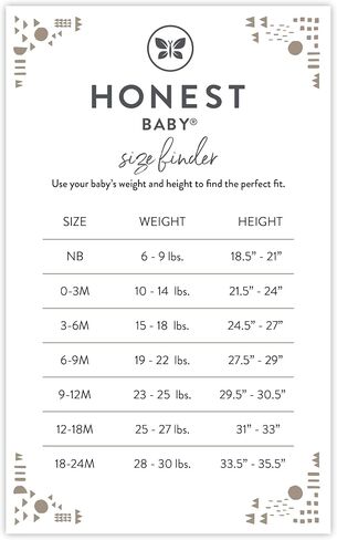 HonestBaby 10-Pack Long Sleeve Bodysuits One-piece 100% Organic Cotton for Infant Baby Boys, Girls, Unisex in Kuwait