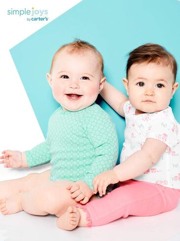 Simple Joys by Carter's Baby Girls 5-pack Long-sleeve Bodysuit in Saudi Arabia