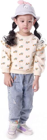 BINIDUCKLING Toddler & Little Girl Crewneck Graphic Sweatshirt 18 Months - Size 6 in Kuwait