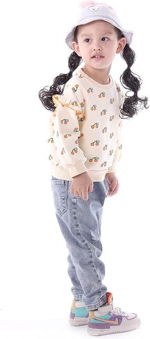 BINIDUCKLING Toddler & Little Girl Crewneck Graphic Sweatshirt 18 Months - Size 6 in Kuwait