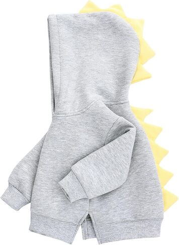 famuka Little Kids Dinosaur Hoodie Toddler Sweatshirt | Unisex Boys Girl Hooded Pull-on Sweatshirt in Saudi Arabia