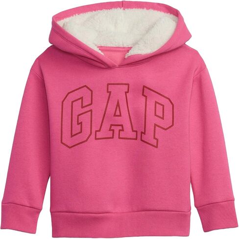 GAP Baby Girl's Logo Sherpa Hoodie Hooded Sweatshirt in Kuwait