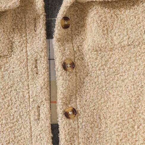 MoZiKQin Toddler Baby Boys Girls Wool Coat Winter Warm Double Breasted Trench Coat Kids Jacket Outwear Clothes in Saudi Arabia