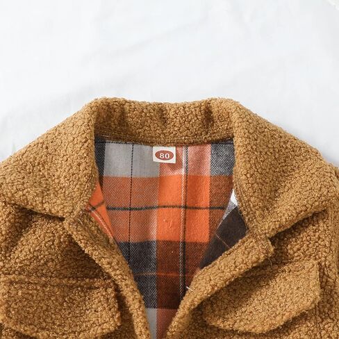 MoZiKQin Toddler Baby Boys Girls Wool Coat Winter Warm Double Breasted Trench Coat Kids Jacket Outwear Clothes in Saudi Arabia