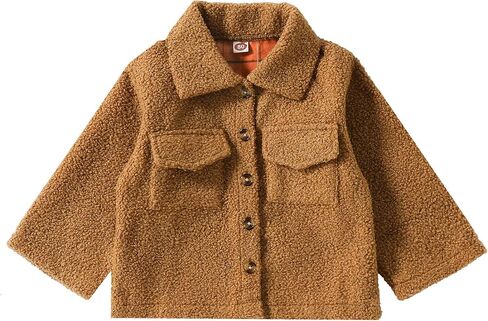 MoZiKQin Toddler Baby Boys Girls Wool Coat Winter Warm Double Breasted Trench Coat Kids Jacket Outwear Clothes in Saudi Arabia