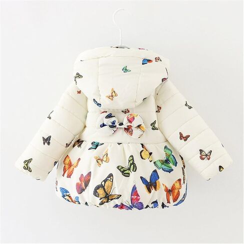 MINKIDFASHION Baby Girls Winter Autumn Warm Butterfly Little Kids Toddler Jacket Coat in Saudi Arabia