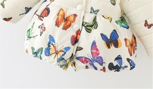 MINKIDFASHION Baby Girls Winter Autumn Warm Butterfly Little Kids Toddler Jacket Coat in Saudi Arabia