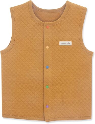 100% Certified Organic Cotton Baby Quilted Jacquard Sleeveless Jacket Soft Vest in Saudi Arabia
