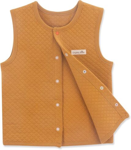 100% Certified Organic Cotton Baby Quilted Jacquard Sleeveless Jacket Soft Vest in Saudi Arabia