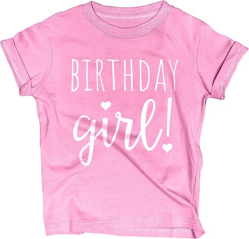 Happy Birthday T-Shirt (Girls 1 to 12) Sassy Kids Party Tee - Sweet Baby/Toddler Outfit in Kuwait
