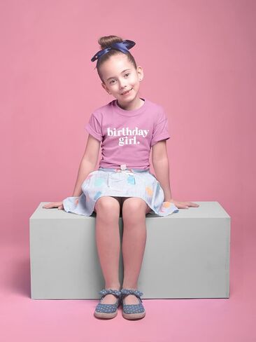 Birthday Girl Shirt Outfit Year Old Kids for Toddler 1st 2nd 3rd 4th 5th 6th 7th in Saudi Arabia