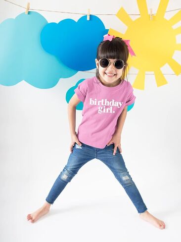 Birthday Girl Shirt Outfit Year Old Kids for Toddler 1st 2nd 3rd 4th 5th 6th 7th in Saudi Arabia