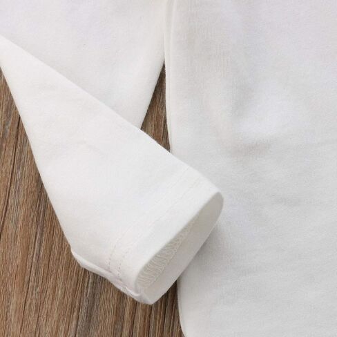Mubineo Toddler Baby Girl Basic Plain Ruffle Sleeve Cotton T Shirts Tops Tee Clothes in Saudi Arabia