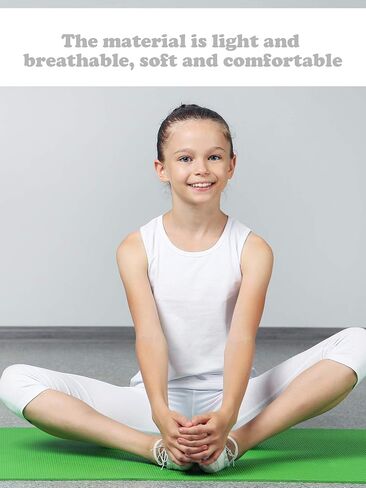 SATINIOR 4 قطع الفتيات الرقص تانك القمم Racerback المحاصيل تانك القمم بلا أكمام للجمباز وDancewear in Kuwait