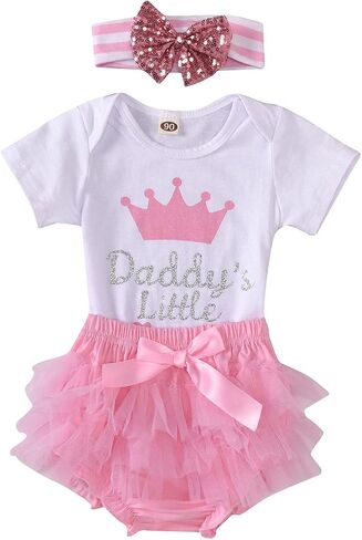 Baby Girl Clothes Stuff Newborn Infant Summer Cute Outfit 0-24 Months in Saudi Arabia