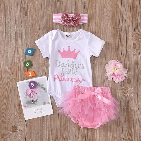 Baby Girl Clothes Stuff Newborn Infant Summer Cute Outfit 0-24 Months in Saudi Arabia