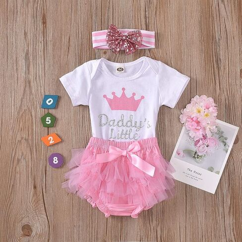 Baby Girl Clothes Stuff Newborn Infant Summer Cute Outfit 0-24 Months in Saudi Arabia