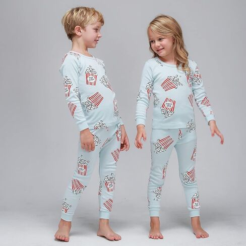 Mini-K Baby Toddler Kids Boys Girls Sleepwear Pajamas 100% Cotton Long Sleeve 2pcs Pjs Set in Saudi Arabia