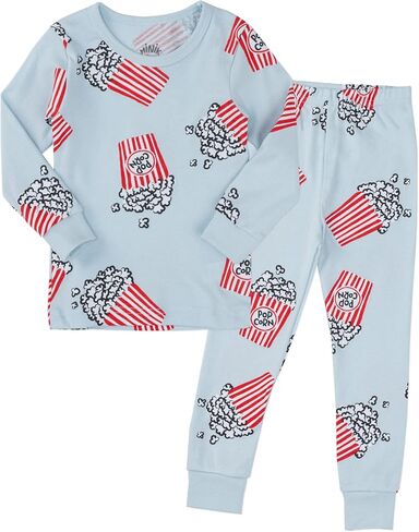 Mini-K Baby Toddler Kids Boys Girls Sleepwear Pajamas 100% Cotton Long Sleeve 2pcs Pjs Set in Saudi Arabia