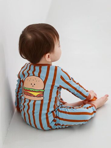 Mini-K Baby Toddler Kids Boys Girls Sleepwear Pajamas 100% Cotton Long Sleeve 2pcs Pjs Set in Saudi Arabia