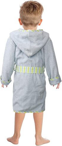 NATUZ Kids Bathrobe Hooded Cover up Cotton Towel Soft Pajama Baby Toddler Gown Bath Robe Boy Children Girl Sleepwear Homewear in Saudi Arabia