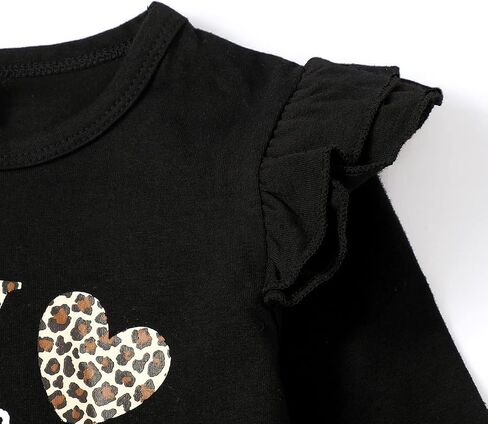 Baby Girl 2nd Birthday Outfit Girl 2 Year Old Birthday Outfit Toddler Leopard Clothes in Saudi Arabia