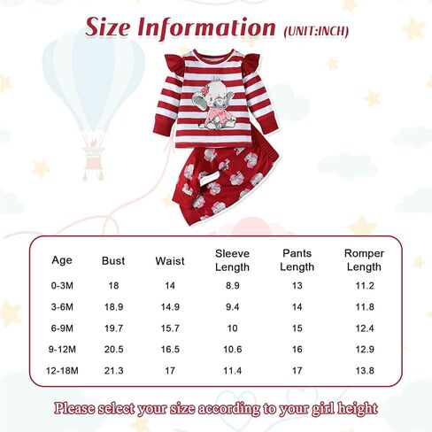 PENNSOY Baby Girl Clothes Newborn Infant Elephant Print Summer Outfits Ruffle Short Sleeve Romper Jumpsuit with Headband 3PCS in Saudi Arabia