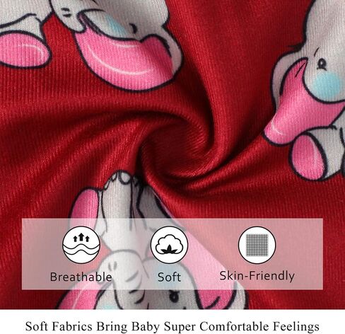 PENNSOY Baby Girl Clothes Newborn Infant Elephant Print Summer Outfits Ruffle Short Sleeve Romper Jumpsuit with Headband 3PCS in Saudi Arabia