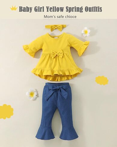 Toddler Girl Clothes Baby Girl Outfits Summer Sleeveless Tops Shorts Set 3PCS Girl Clothes 12 Months-4T in Saudi Arabia