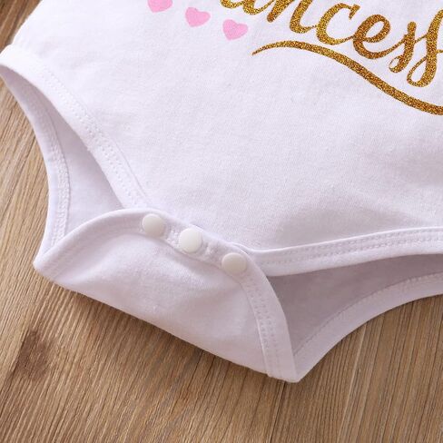 Newborn Baby Girl Outfits Infant Letter Print Romper+Tutu Skirt+Headband+Legging Warmer Coming Home Clothes Set in Saudi Arabia