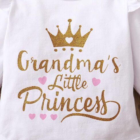 Newborn Baby Girl Outfits Infant Letter Print Romper+Tutu Skirt+Headband+Legging Warmer Coming Home Clothes Set in Saudi Arabia