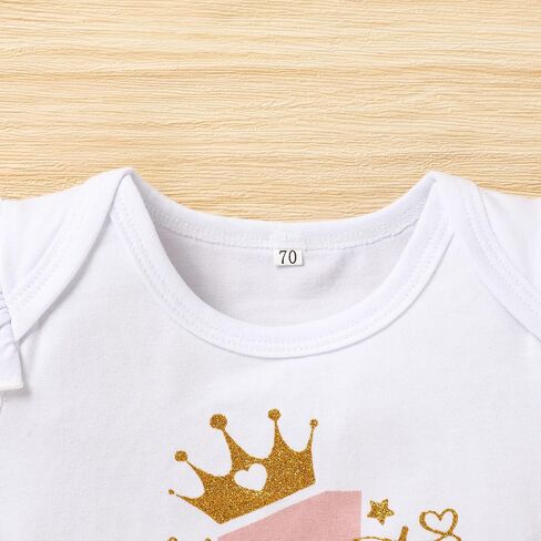 GRNSHTS Baby Girl Birthday Cake Smash Outfit Toddler Girl My 1st Birthday Romper Tutu Skirt with Headband Clothes Set in Saudi Arabia