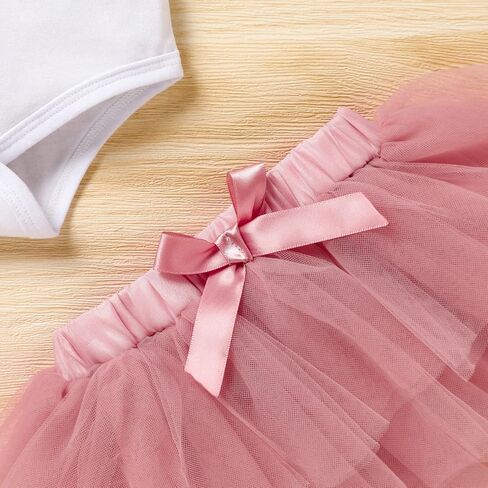 GRNSHTS Baby Girl Birthday Cake Smash Outfit Toddler Girl My 1st Birthday Romper Tutu Skirt with Headband Clothes Set in Saudi Arabia