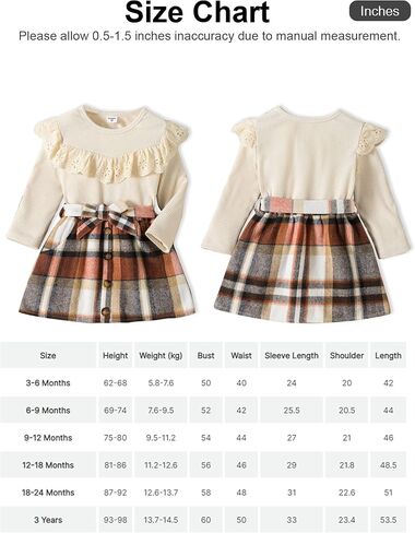 PATPAT 2pcs Toddler Girl Trendy Ruffled Ribbed Long-sleeve Tee and Plaid Button Design Skirt Set in Saudi Arabia