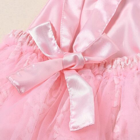 FYMNSI Toddler Baby Girls 1st Birthday Outfit Lace Tulle Romper Tutu Dress Crown Cake Smash Princess Boho Clothes Photo Shoot in Saudi Arabia