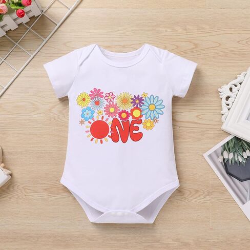 IDOPIP Boho Rainbow Sun 1st Birthday Outfit for Baby Girls Romper Tutu Skirt Headband 3PCS Clothes Set Cake Smash Photo Prop in Kuwait