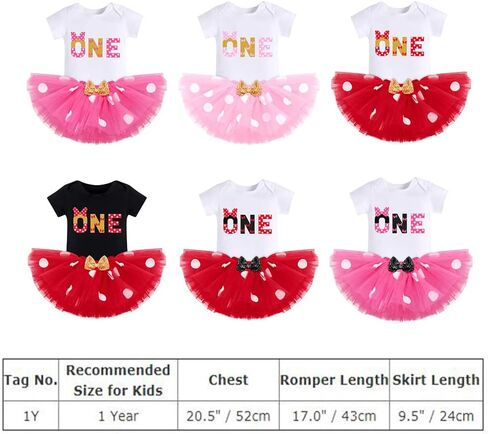 Kids Girls 3rd Birthday Outfit Cake Smash Shirt with Polka Dots Tutu Skirt Photo Shoot Clothes Set in Kuwait