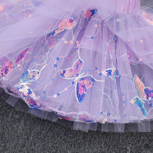 IDOPIP Butterfly 1st Birthday Outfit Baby Girl Sequin Butterfly Romper Tutu Skirt Headband Costume for Cake Smash Photo Shoot in Kuwait