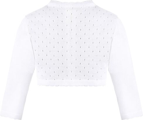 Lilax Baby Girls' Knit Long Sleeve One Button Closure Bolero Shrug in Saudi Arabia